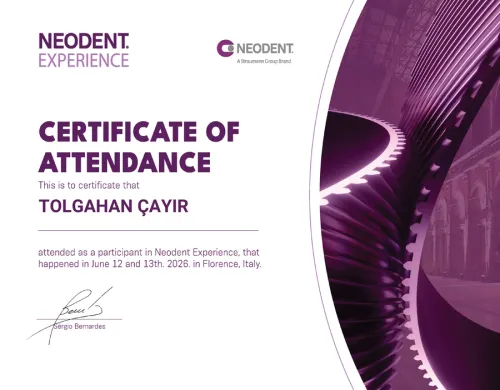 Dr. Tolgahan Çayır - Certificate 1
